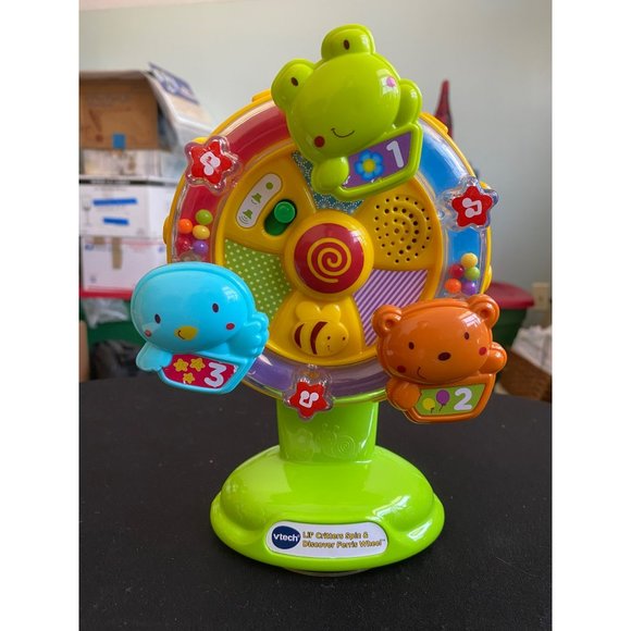 3 Vtech Lil' Critters Spin & Discover Ferris Wheel Toy, Spin and Learn Flashligh - Picture 16 of 16